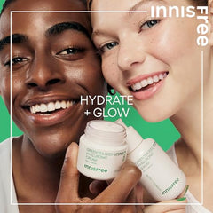 innisfree Green Tea Seed Hyaluronic Acid Cream With Squalane and Ceramides, Korean Hydrating Face Moisturizer and Balancing Cream