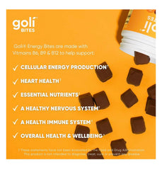 Goli® Energy Bites - 30 Count - salted caramel chocolate flavor Guarana extract, Caffeine, Vitamins B6, B9 & B12