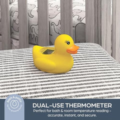 Dreambaby Duck Baby Bath Thermometer - Instant Read Digital Thermometer for Water and Room Temperature - Floating Baby Bath Toy - Newborn Must-Have