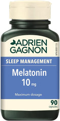 Adrien Gagnon - Melatonin 10 mg, Extra-Strength for Faster and Deeper Sleep, 90 Quick-Dissolve Capsules