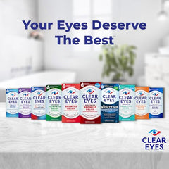 Clear Eyes Triple Relief Eye Drops, Relieves Redness & Calms Irritation, 0.5 Fl Oz