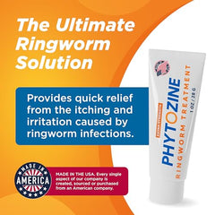 Extra Strength Antifungal Ringworm Treatment Cream for Humans - Powerful Antifungal Cream- Effective Athlete's Foot Treatment with Tolnaftate and Natural Oils for Adults and Kids (1 Ounce)