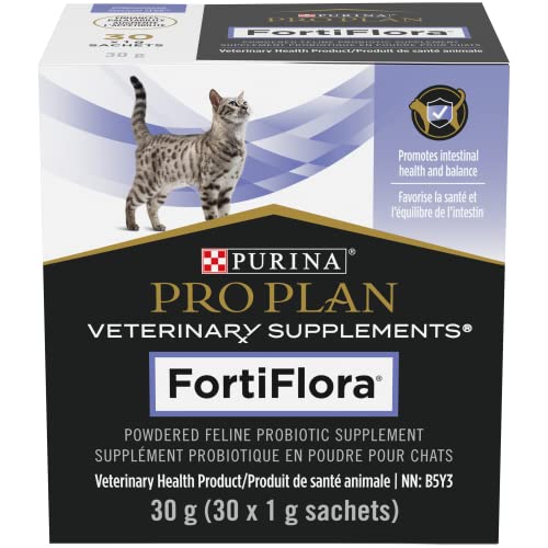 Purina Pro Plan Veterinary Supplements Fortiflora Powdered Cat Probiotics - 30 g sachets (Pack of 30)