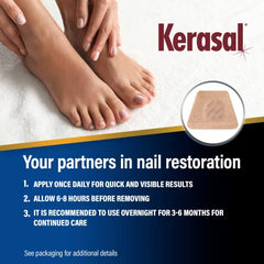 Kerasal Nighttime Renewal Fungal Nail Patches - 14 Patch - Overnight Nail Repair for Nail Fungus Damage, 8-Hour Nail Treatment Restores Healthy Appearance