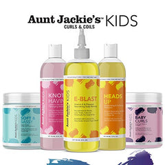 Aunt Jackie's Girls Baby Girl Curls, Curling and Twisting Custard, Great for Naturally Curly Hair, 15 Ounce Jar