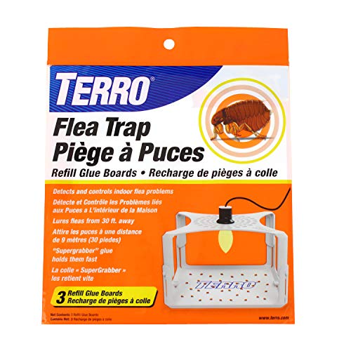 TERRO T231 Flea Trap Refill Glue Boards - 3 Pack White