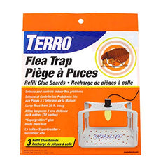 TERRO T231 Flea Trap Refill Glue Boards - 3 Pack White