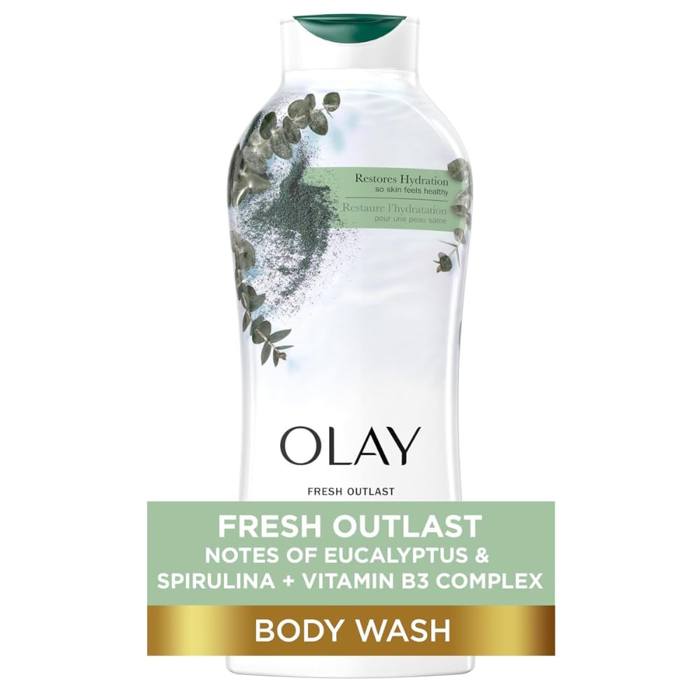 OLAY FRESH OUTLAST Body Wash EUCALYPTUS & SPIRULINA 650ML