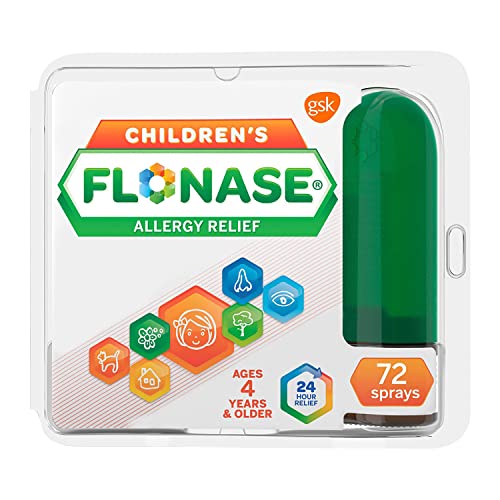 Flonase Children’s Allergy Relief Nasal Spray, 24-Hour Non-Drowsy Multi-Symptom Relief – 72 Sprays