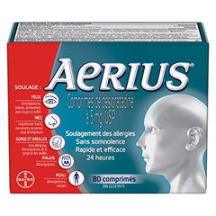 Aerius Allergy Medicine, Fast Relief, 24-Hour, non-drowsy, 15 Symptoms