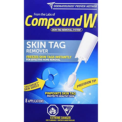 Compound W Skin Tag Remover System - 8 count - Freezes Your Skin Tag Instantly, For Treatment & Effective Skin Tag Removal