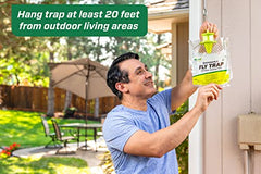 RESCUE! Outdoor Disposable Fly Trap, Green, 2 Pack