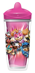 Playtex Baby Sipsters Stage 3 PAW Patrol Spout Cups, Spill-Proof, Leak-Proof, Break-Proof - Pink & Purple, 9 Oz, 2 Count