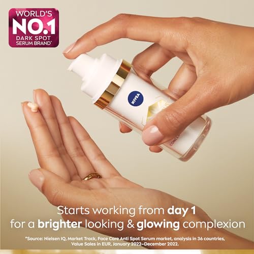 NIVEA LUMINOUS630 Dark Spot Solution Advanced Face Serum for All Skin Types, Dark Spot Serum Visibly Reduces Dark Spots in Just 2 Weeks, Hyaluronic Acid Serum, Dermatologically-Tested Skin Care, 30mL