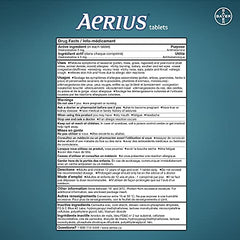 Aerius Allergy Medicine, Fast Relief, 24-Hour, non-drowsy, 15 Symptoms