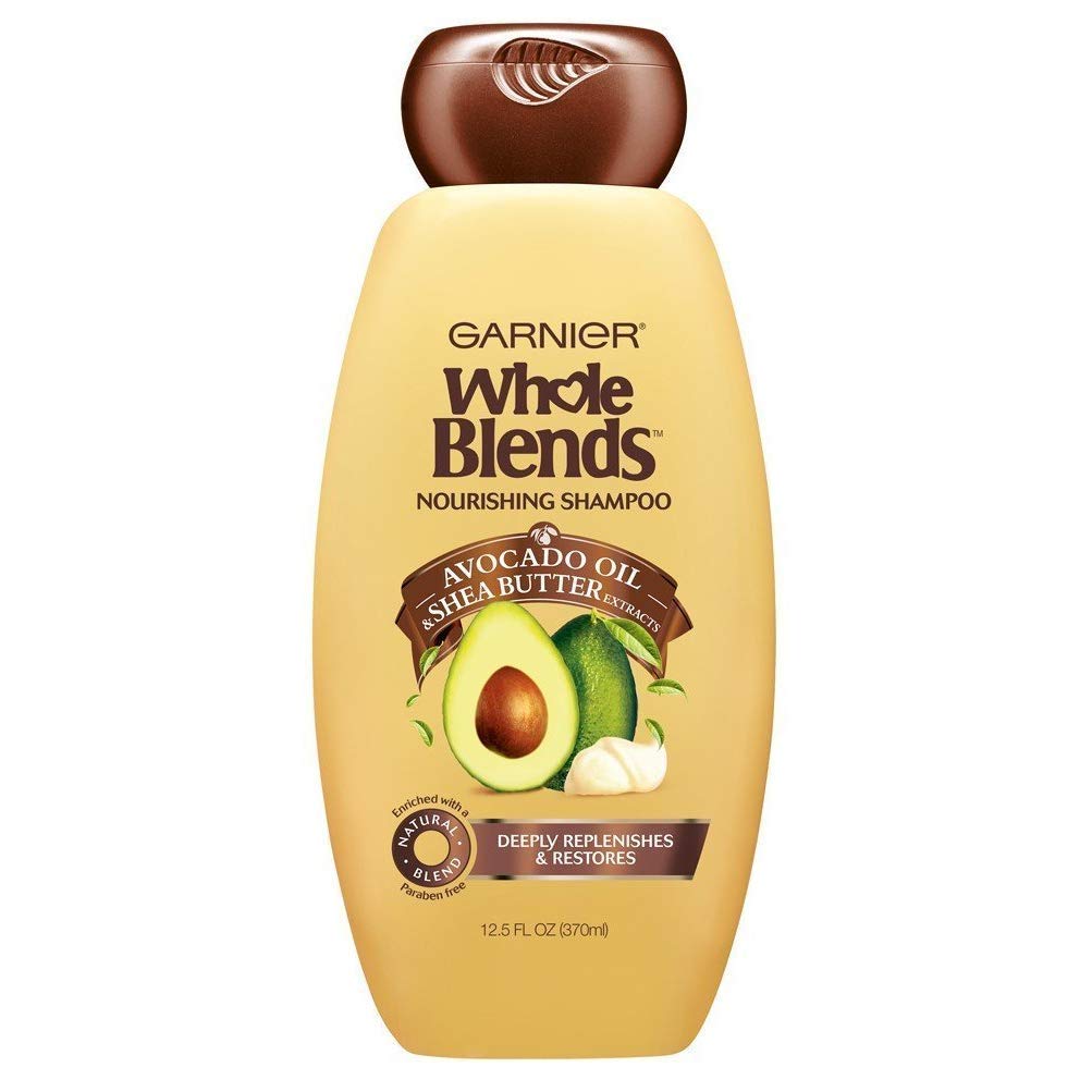 Garnier Whole Blends Shampoo Avocado Oil 12.5oz (2 Pack)