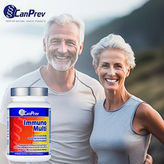 CanPrev Immuno Multi | 90 v-caps | N-Acetyl-Cysteine + Resveratrol | 21 Essential Vitamins and Minerals along with 10 Powerful Antioxidants l Advanced Daily Multivitamin