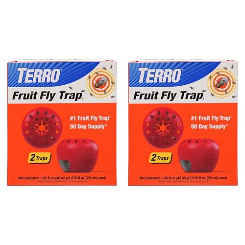 Terro Fruit Fly Trap 4 Traps + 90 Days Lure Supply