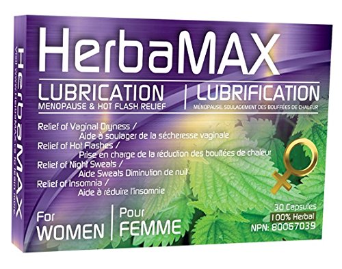 Herbamax Menopause Lubrication & Hot Flash Relief 100% Herbal Health Canada Licenced NPN80067039 NPN