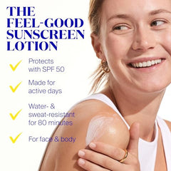 Supergoop! PLAY Everyday Lotion SPF 50-18 fl oz - Broad Spectrum Body & Face Sunscreen for Sensitive Skin - Great for Active Days - Fast Absorbing, Water & Sweat Resistant