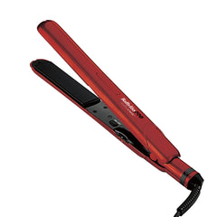 BaBylissPRO Ceramix Xtreme Hair Straightener, Universal Voltage Flat Iron with Floating Plates, Red