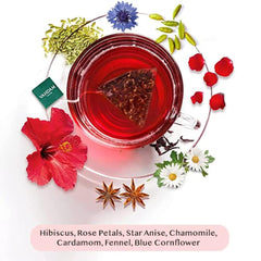 Vahdam Tea - Hibiscus Rose 6 x 15ct