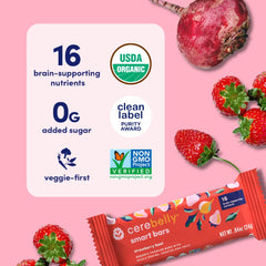 Cerebelly Smart Bars - Healthy Snack Bars for Kids 6 x 5 pack 24g