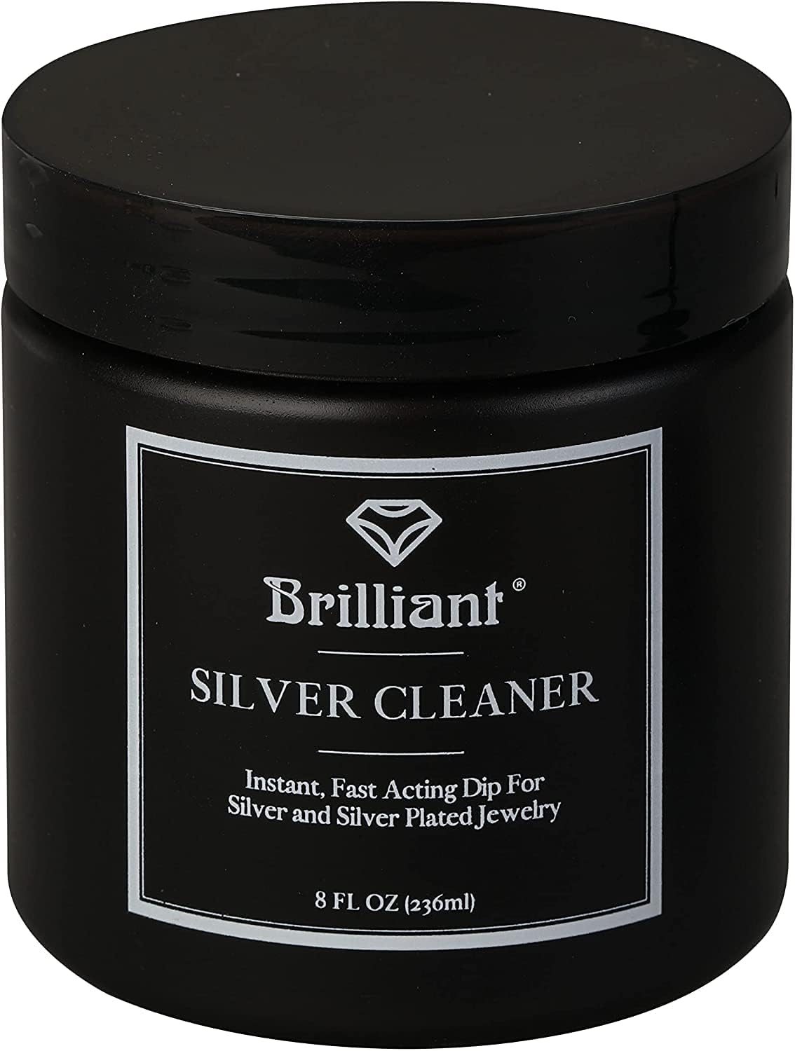 Brilliant Silver Dip Cleaner, Black 8 Oz