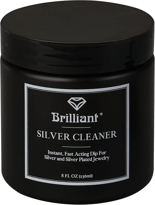 Brilliant Silver Dip Cleaner, Black 8 Oz