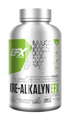 EFX Sports Kre-Alkalyn | PH-Correct Creatine Monohydrate | Multi-Patented Formula, Gain Strength, Build Muscle & Enhance Performance I No Bloating, No Water Retention 180 Vege Caps