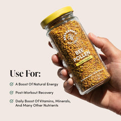 BEEKEEPER'S NATURALS Bee Pollen - 100% Raw Wildflower Bee Pollen, Natural Preserved Enzymes, Source of Vitamin B, Minerals, Amino Acids & Protein - Paleo & Keto Friendly, Gluten Free (5.2 oz)