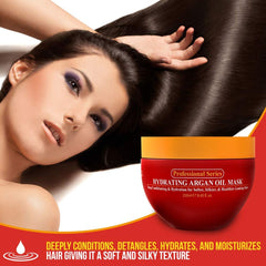 Arvazallia Hydrating Argan Oil Hair Mask and Deep Conditioner for Dry or Damaged Hair - 8.45 Oz