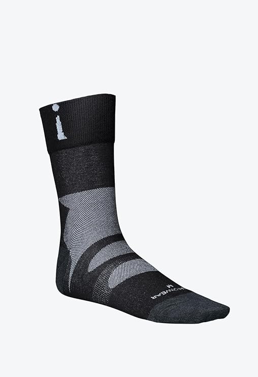 Incrediwear Sport Socks (Thin) - Crew Black