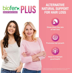 Biofen Plus for Women - Hair Growth Products for Women with Biotin, Womens Vitamins for Hair Loss, Hair Care, Hair Vitamins, 60 Capsules