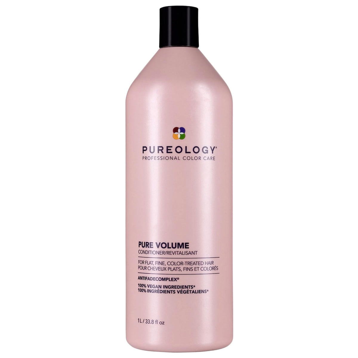 Pureology Pure Volume Conditioner, Voluminizing Conditioner, For Flat, Fine Colour-Treated Hair, Clarifying, Removes Oil and Build-Up, Vegan, Sulfate-Free, Paraben-Free