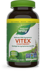 Nature's Way Vitex Chasteberry – Herbal Supplement to Help Relieve PMS Symptoms, Normalize Hormones and Stabilize Menstrual Cycle Irregularities – Non-GMO - 320 Vegetarian Capsules, Value Size