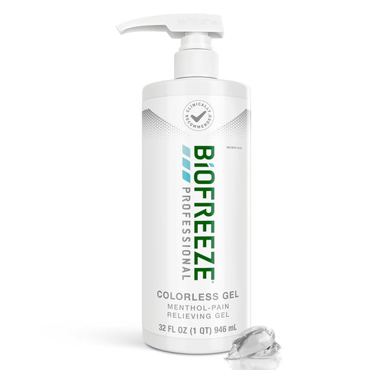 Biofreeze Professional Pain Relieving Gel, Topical Analgesic for Enhanced Relief of Arthritis, Muscle, & Joint Pain, NSAID Free Pain Reliever Cream, 32 oz with Pump