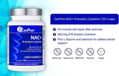 CanPrev NAC+ N-Acetyl-L-Cysteine | 120 v-caps