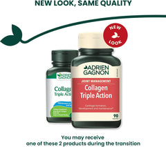 Adrien Gagnon - Collagen With Lysine & Vitamin C, Triple Action, 90 Capsules