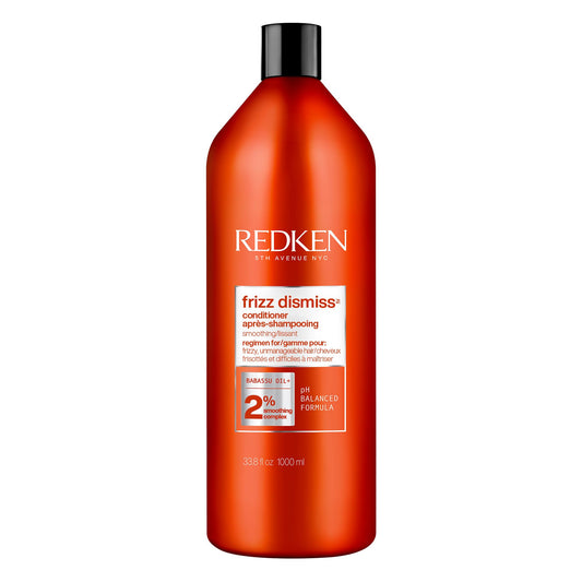 Redken Conditioner, Frizz Dismiss Anti Frizz Conditioner, Anti Frizz Hair Products, Humidity Protection For Frizzy Hair, Long Lasting Frizz Control, Sulfate Free, Vegan