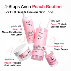 ANUA Peach 70% Niacinamide Serum/brightening hydrating face serum hyperpigmentation treatment reducing melanine daily clean beauty (1.01 fl.oz / 30ml)