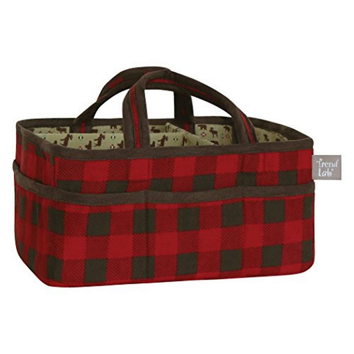 Trend Lab Northwoods Storage Caddy, Red/Tan