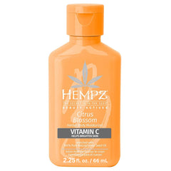 HEMPZ Body Lotion - Citrus Blossom Herbal Limited Edition Mini Daily Moisturizing Cream, Shea Butter, Aloe, Body Moisturizer - Skin Care Products, Hemp Seed Oil - Travel Size 2.25 Fl Oz