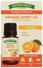 Nature's Truth Essential Oil - 100% Pure Orange Sweet Oil | Pure & Plant-Based | Massage Oil, Aromatherapy or For Bath/Shower |15 ml