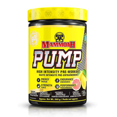 MAMMOTH PUMP – Pre Workout Powder, Superior Muscle Pumps, Increase Strength & Endurance, Explosive Power & Energy Supplement, Heightened Focus, Quick Recovery, Reduced Soreness (60 Serves, Pink Lemonade)