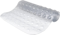 Baby Works Total Tub Bath Mat - Extra-Long 100cm x 40cm (39.4" x 15.7"), Non-Slip, 200 Suction Cups for Maximum Safety - Clear