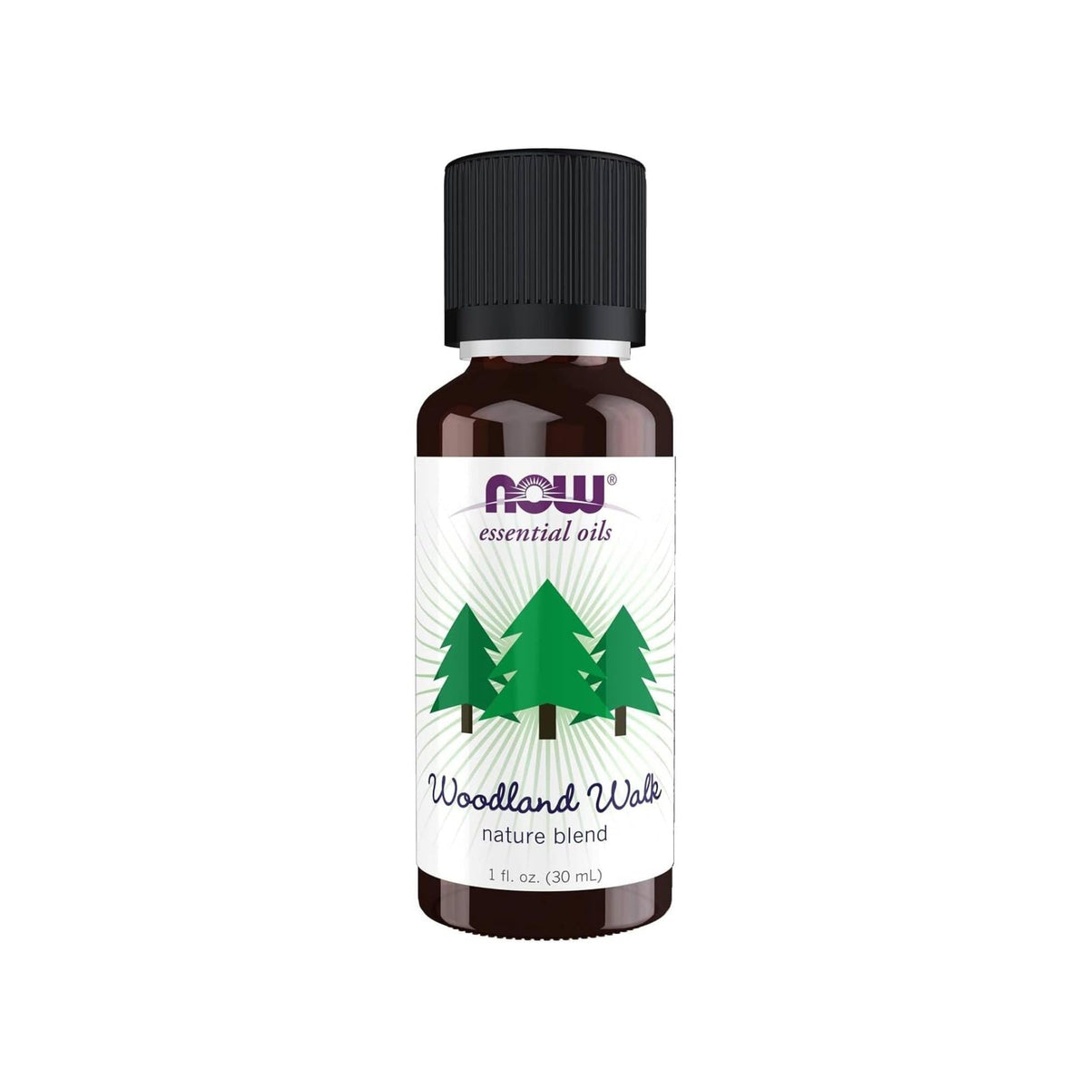 NOW Essential Oils, Woodland Walk Oil Blend, Calming Attributes with a Fresh and Woodsy Scent, Steam Distilled, 30mL