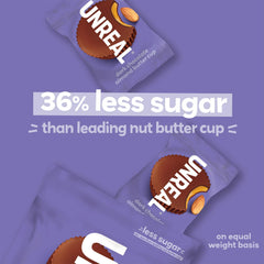 Unreal Multi-Serve Bags - Dark Chocolate Almond Butter Cups 6 x 90g