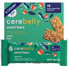 Cerebelly Smart Bars - Healthy Snack Bars for Kids 6 x 5 pack 24g