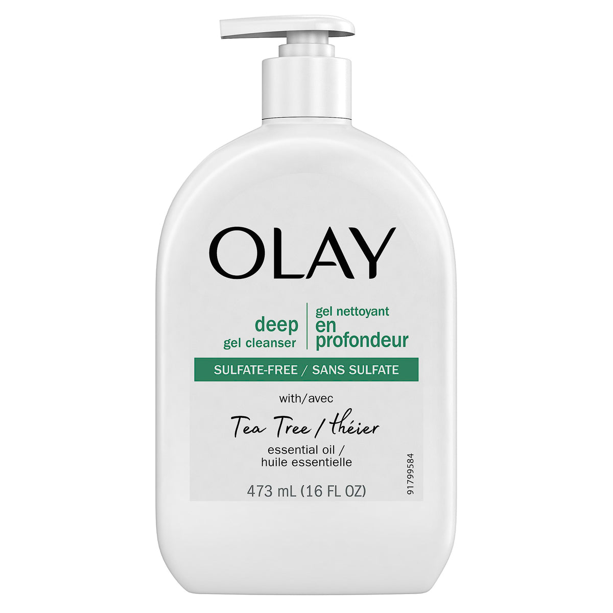 Olay Deep Gel Face Wash with Tea Tree Essential Oil, 16 oz (473 mL)